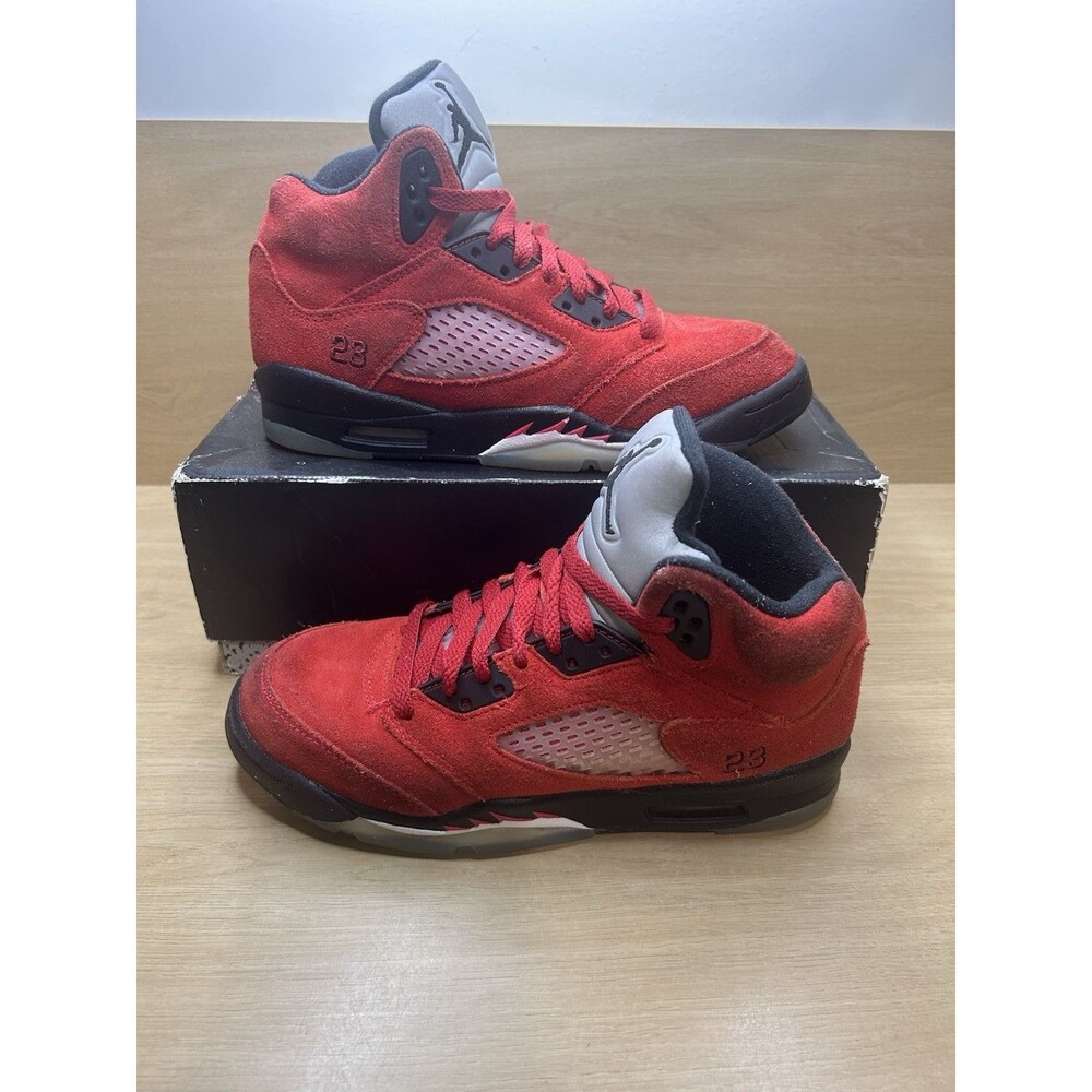 Air Jordan 5 Retro 'Raging Bull' GS Size 4.5Y Pre-owned Sneakers 440888-600